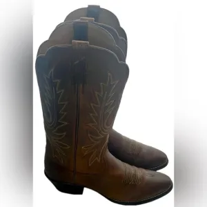 👢 Ariat Brown Heeled Boots Leather Classic