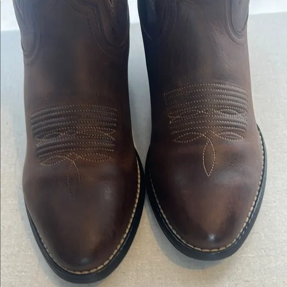 👢 Ariat Brown Heeled Boots Leather Classic
