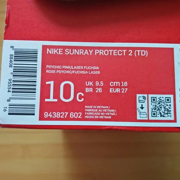 -NEW- Nike Sunray Protect 2 Sandals Toddler's 10