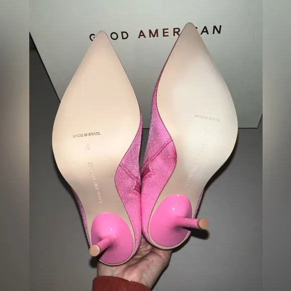 🌸 NIB Good American Pink Booties