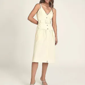 1 Left! NWT REISS | Vita Button Through Midi Sundress