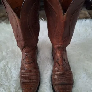 1883 LUCHEESE OSTRICH COWBOY BOOTS