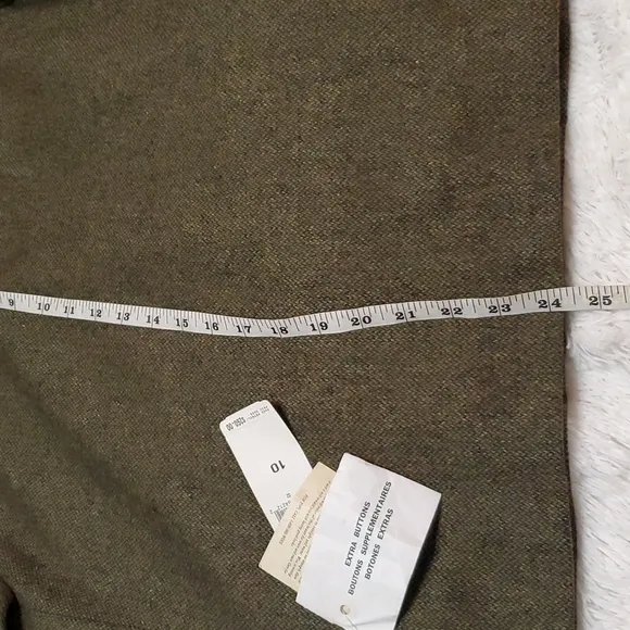 2 piece Lauren Ralph Lauren Olive Woolmark Skirt Suit NWT