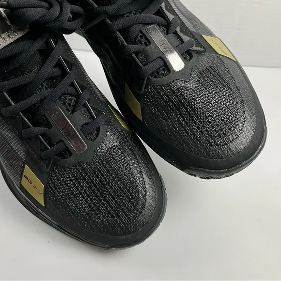 361 Degrees BIG3 5.0 Pro Black Gold Basketball Sneakers Mens Size 10