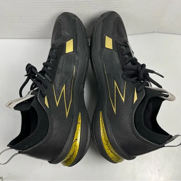 361 Degrees BIG3 5.0 Pro Black Gold Basketball Sneakers Mens Size 10