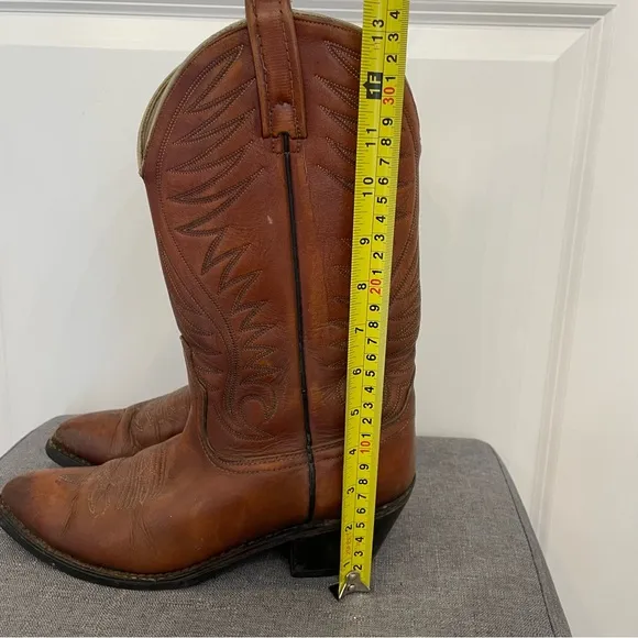 ACME Vintage Classic Tan Cowboy Western Boots - Men’s 8.5