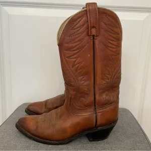 ACME Vintage Classic Tan Cowboy Western Boots - Men’s 8.5