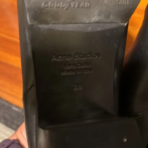 Acne Studios black leather Jensen Chelsea boots