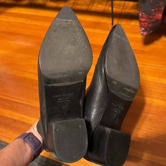 Acne Studios black leather Jensen Chelsea boots