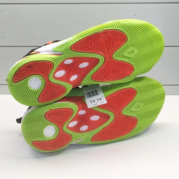 Adidas BYW Select Solar Green Orange IG4948 Cool 😎 Basketball Sneakers size 13