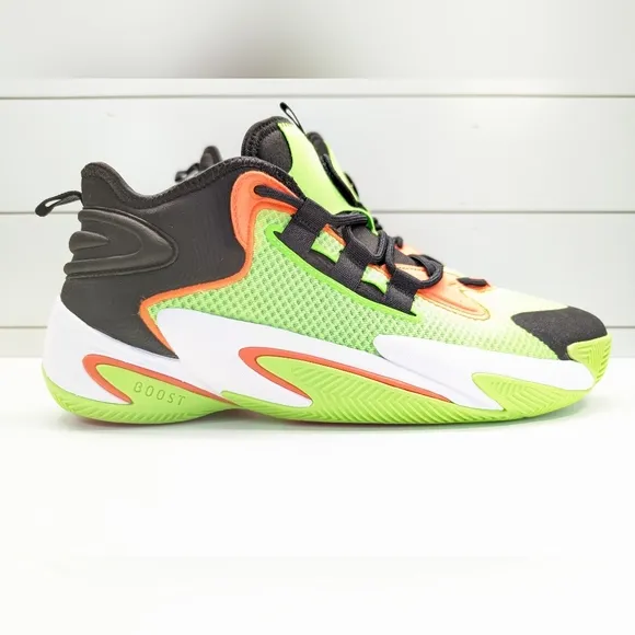 Adidas BYW Select Solar Green Orange IG4948 Cool 😎 Basketball Sneakers size 13