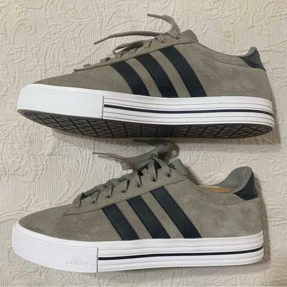Adidas Clay Suede Daily 4.0 Round Reinforced Toe Lace Up Sneakers