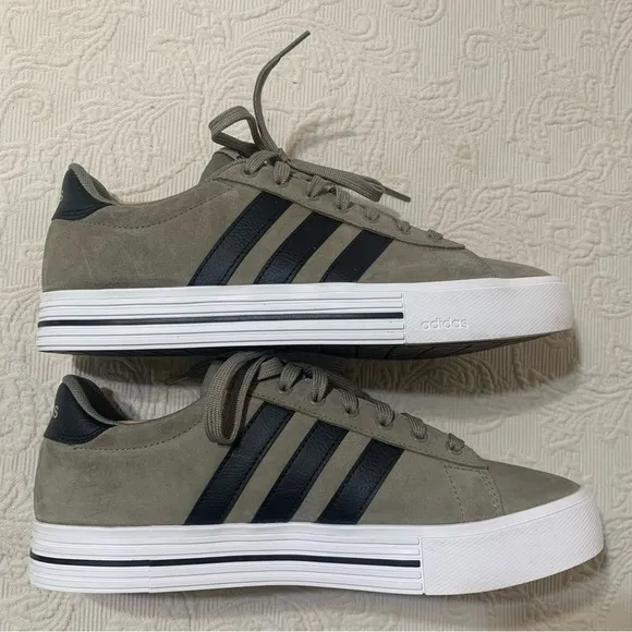 Adidas Clay Suede Daily 4.0 Round Reinforced Toe Lace Up Sneakers