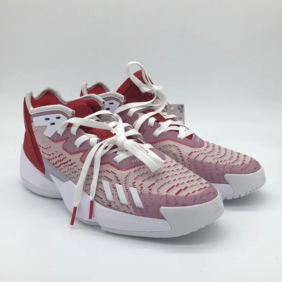 Adidas D.O.N. Issue 4 Men’s Basketball Shoe Red White Athletic Sneakers H03644