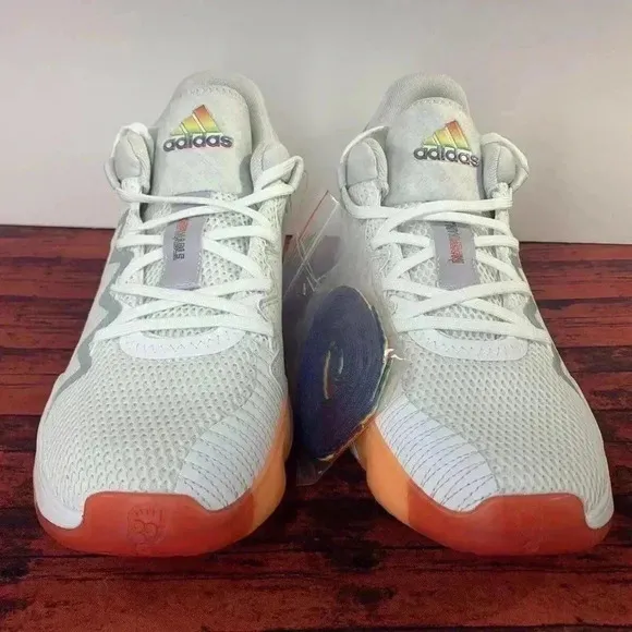 Adidas DON issue Basketball Sneakers Indefinable White Multicolor Mens size 9.5