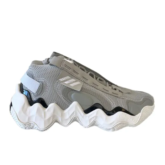 Adidas Girls Gray Baske Sneakers size: 6.5 Youth / 8 Women's