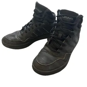 Adidas Hoops 3.0 Mid Mens Size 8.5 GV6683 Black Basketball Shoes Sneakers