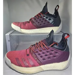 Adidas Men's Harden Vol.2 'Ignite' Boost Maroon/ Red Basketball Sneakers Size 10