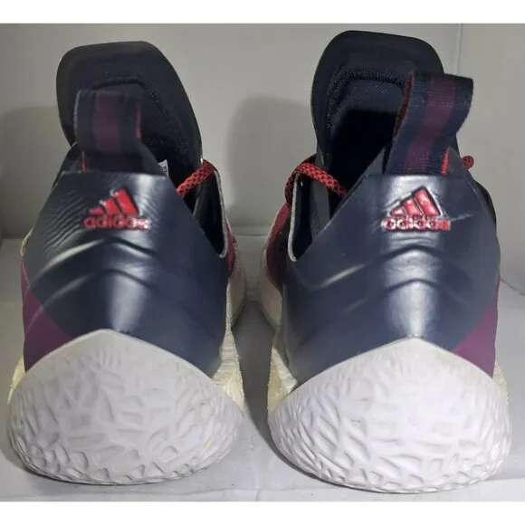 Adidas Men's Harden Vol.2 'Ignite' Boost Maroon/ Red Basketball Sneakers Size 10