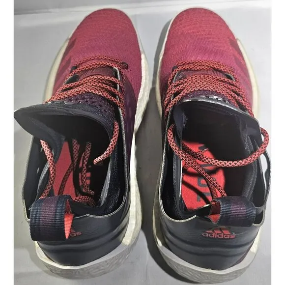 Adidas Men's Harden Vol.2 'Ignite' Boost Maroon/ Red Basketball Sneakers Size 10
