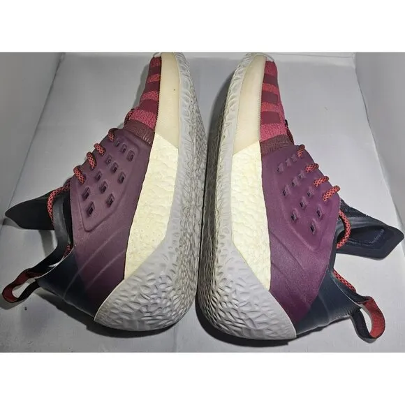 Adidas Men's Harden Vol.2 'Ignite' Boost Maroon/ Red Basketball Sneakers Size 10