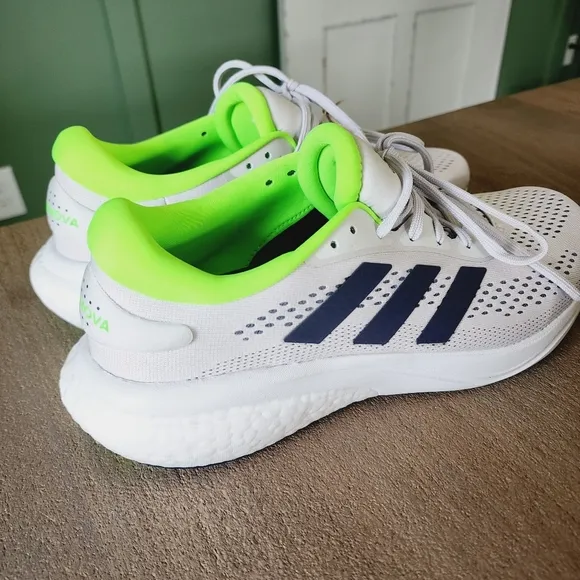 Adidas Men's Supernova 2 Running Shoes Dash Grey/Shadow Navy/Solar Green