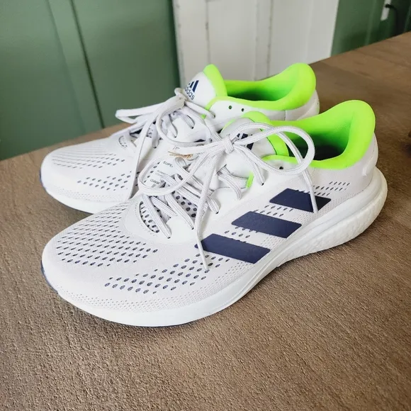 Adidas Men's Supernova 2 Running Shoes Dash Grey/Shadow Navy/Solar Green