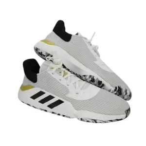 Adidas Pro Bounce 2019 NEW Men's Low White/Gray Basketball Sneakers - sz. 13 1/2