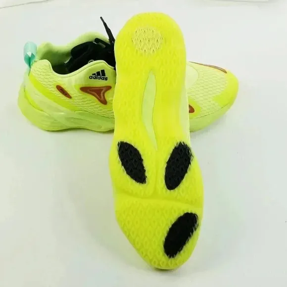Adidas SM Exhibit A Neon Yellow Men's Lace Up Basketball Sneakers FX0643