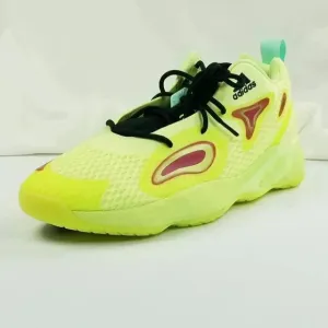 Adidas SM Exhibit A Neon Yellow Men's Lace Up Basketball Sneakers FX0643