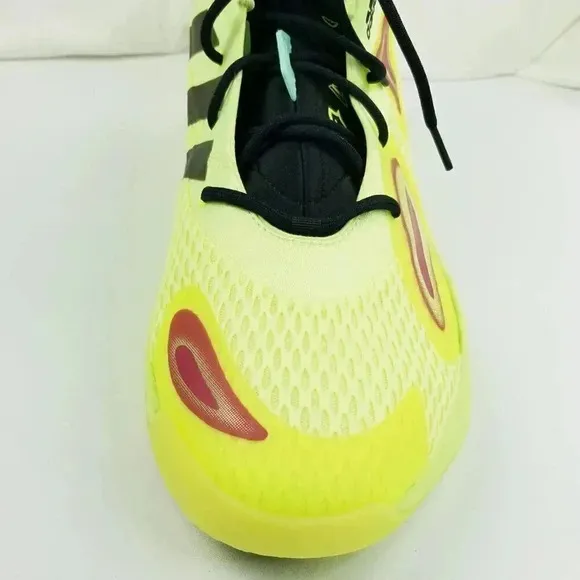 Adidas SM Exhibit A Neon Yellow Men's Lace Up Basketball Sneakers FX0643