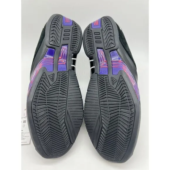 Adidas TMAC 3 Restomod Raptors Black Purple Men Basketball Sneakers Size 10.5 NW