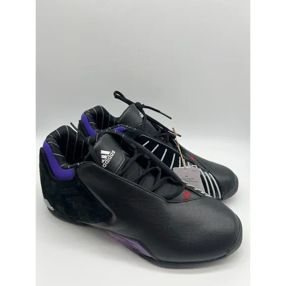 Adidas TMAC 3 Restomod Raptors Black Purple Men Basketball Sneakers Size 10.5 NW