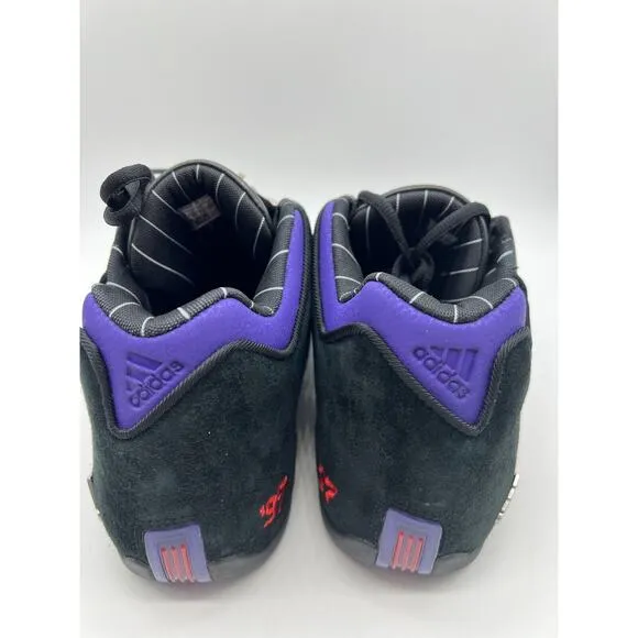 Adidas TMAC 3 Restomod Raptors Black Purple Men Basketball Sneakers Size 10.5 NW