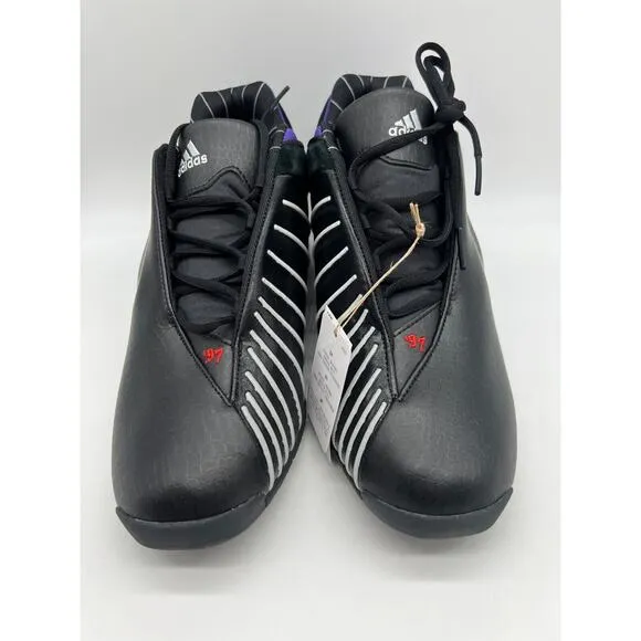 Adidas TMAC 3 Restomod Raptors Black Purple Men Basketball Sneakers Size 10.5 NW