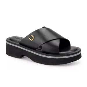 Aerosoles Women's Charlie Slide Sandal, Black, 5