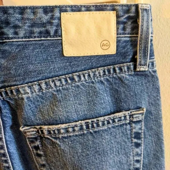 AG-ED Phoebe Vintage Jeans 25R High Rise Tapered Distressed 100% Cotton