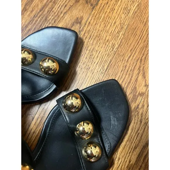 AGL Maila Studded Sandal in Black Size 39
