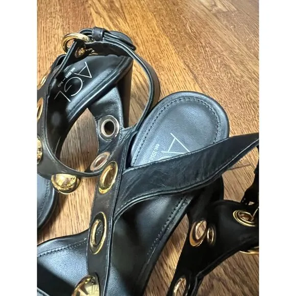 AGL Maila Studded Sandal in Black Size 39
