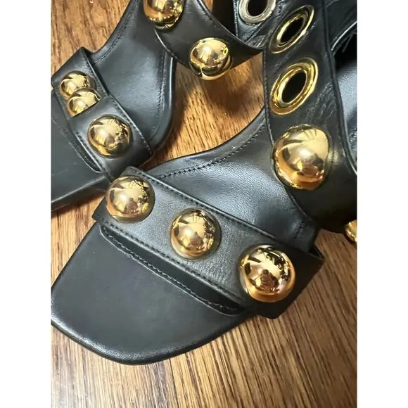 AGL Maila Studded Sandal in Black Size 39