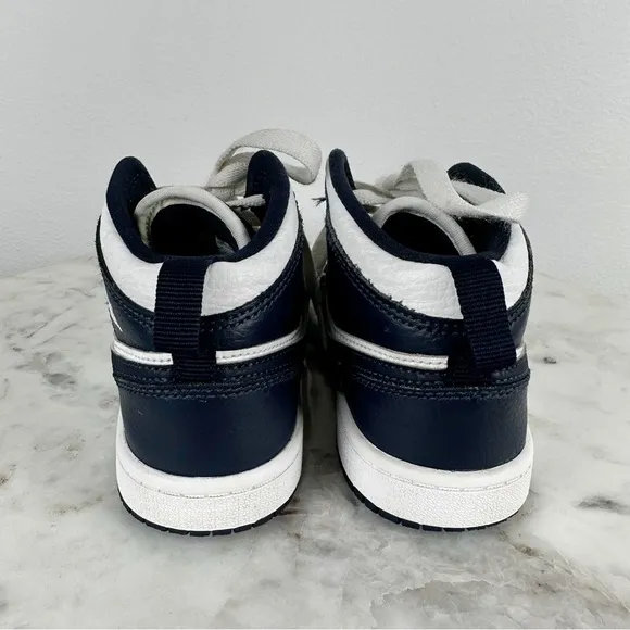 Air Jordan 1 mid PS &quot;Obsidian&quot; Sneakers 640734-174 Youth Size 12C