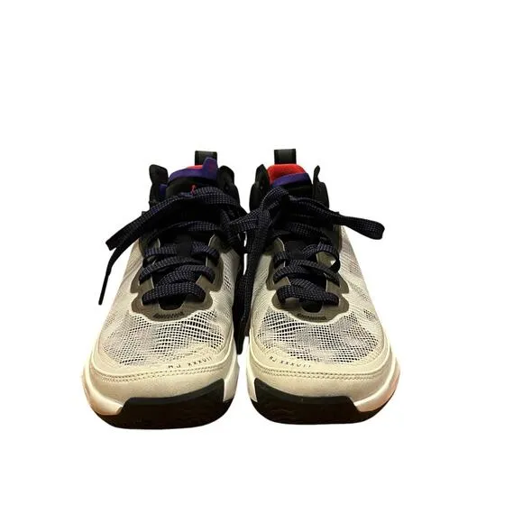 Air Jordan 37 Beyond Borders Shoes Light Bone Dark Concord Sneakers Kid Size 6Y