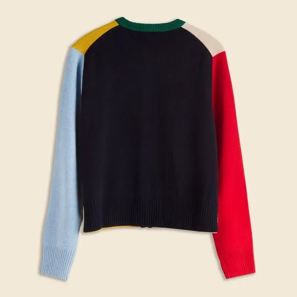 Alex Mill Color Block Francis Cardigan In Multi Combo - XS
