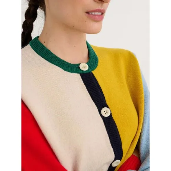 Alex Mill Color Block Francis Cardigan In Multi Combo - XS