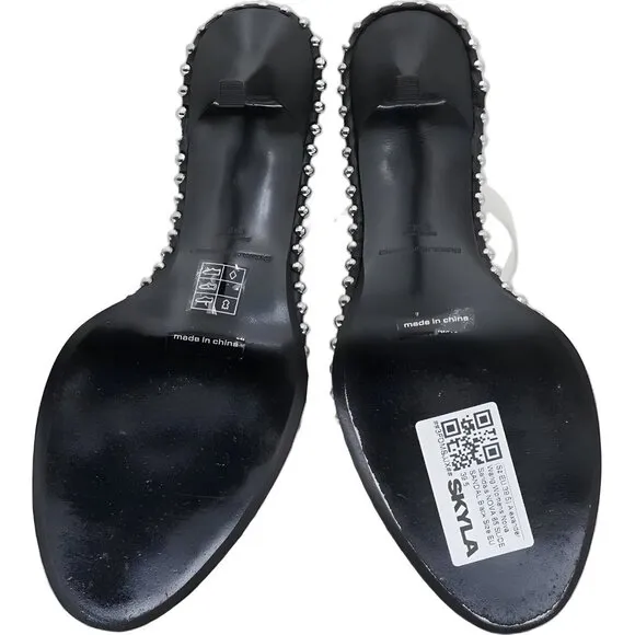 Alexander Wang Black Nova 85 Slide Sandal EU 39.5 Women's
