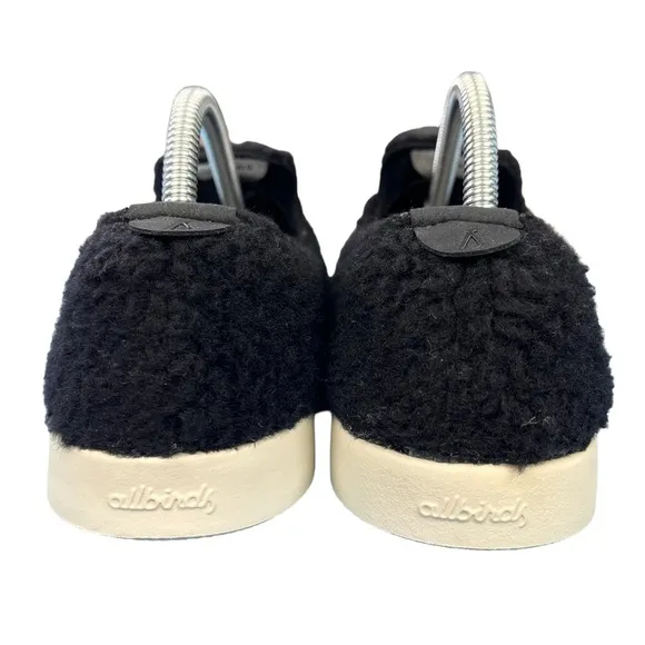 Allbirds Wool Lounger Fluff Slip On‎ Sneakers Black Womens Loafers Size 9