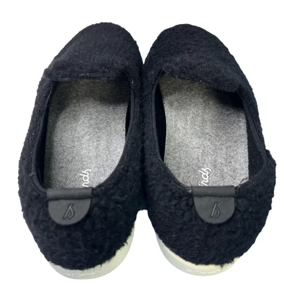 Allbirds Wool Lounger Fluff Slip On‎ Sneakers Black Womens Loafers Size 9