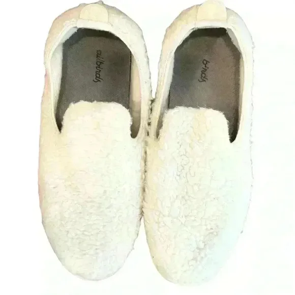 ALLBIRDS Wool Lounger Fluffs Loafers Shearling Sherpa Fleece Size 9