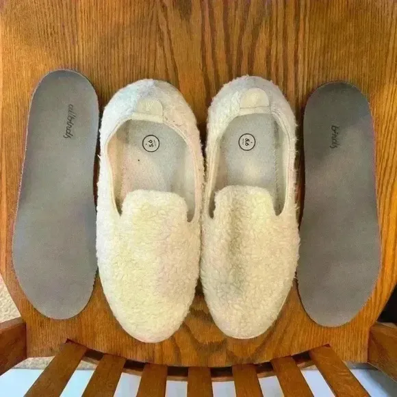 ALLBIRDS Wool Lounger Fluffs Loafers Shearling Sherpa Fleece Size 9