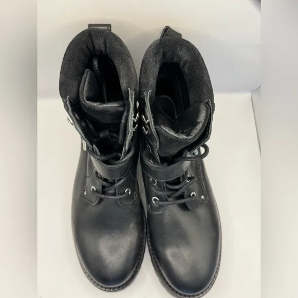 Allsaints Paulina Boot Women’s Size 8 Black Moto Combat Ankle Boot